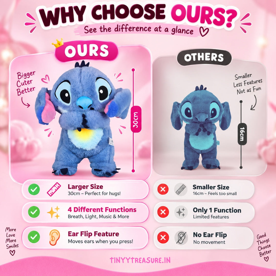 DISNEY STITCH BREATHING TEDDY